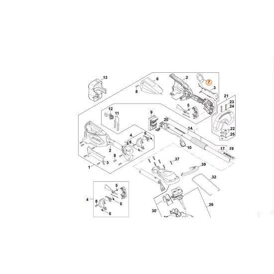 STIHL  Tabliczka z typem urządzenia FA04 967 1501